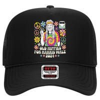 Old Hippies For Harris Waltz 2024 High Crown Mesh Back Trucker Hat