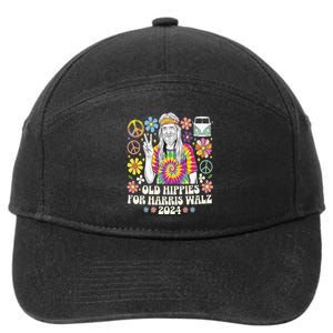 Old Hippies For Harris Waltz 2024 7-Panel Snapback Hat