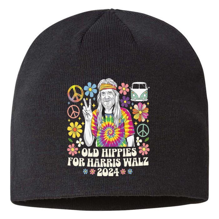 Old Hippies For Harris Waltz 2024 Sustainable Beanie