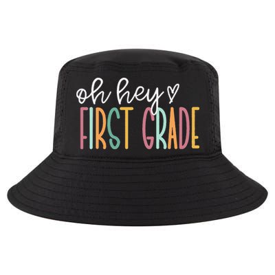 Oh Hey First Grade Cute 1st Grade Team Cool Comfort Performance Bucket Hat