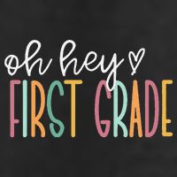 Oh Hey First Grade Cute 1st Grade Team 7 Panel Mesh Trucker Snapback Hat
