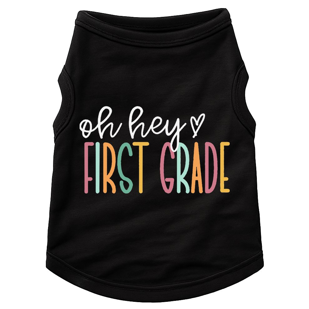 Oh Hey First Grade Cute 1st Grade Team Doggie Tank