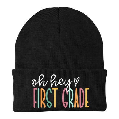 Oh Hey First Grade Cute 1st Grade Team Beanie