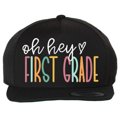 Oh Hey First Grade Cute 1st Grade Team Wool Snapback Cap