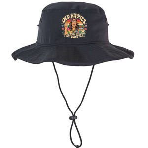 Old Hippies For Harris Waltz 2024 Election Kamala Harris Legacy Cool Fit Booney Bucket Hat