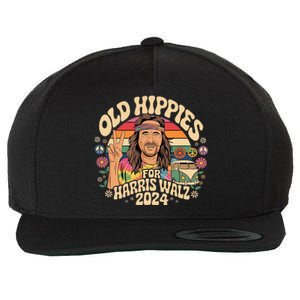 Old Hippies For Harris Waltz 2024 Election Kamala Harris Wool Snapback Cap