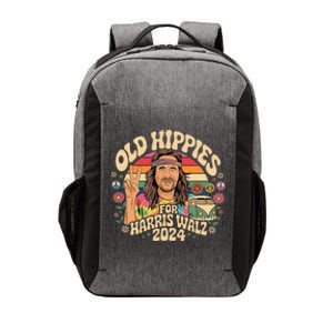 Old Hippies For Harris Waltz 2024 Election Kamala Harris Vector Backpack