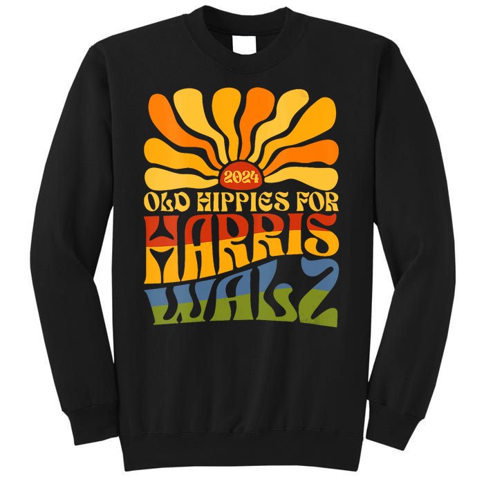 Old Hippies For Harris Walz 2024 Election Kamala Harris Sweatshirt