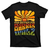 Old Hippies For Harris Walz 2024 Election Kamala Harris T-Shirt