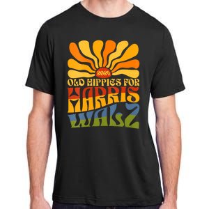 Old Hippies For Harris Walz 2024 Election Kamala Harris Adult ChromaSoft Performance T-Shirt