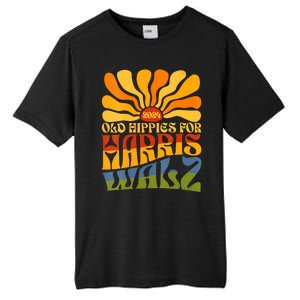 Old Hippies For Harris Walz 2024 Election Kamala Harris Tall Fusion ChromaSoft Performance T-Shirt