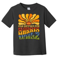 Old Hippies For Harris Walz 2024 Election Kamala Harris Toddler T-Shirt