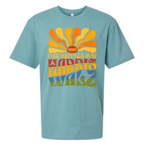 Old Hippies For Harris Walz 2024 Election Kamala Harris Sueded Cloud Jersey T-Shirt