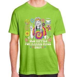 Old Hippies For Harris Waltz 2024 Election Kamala Harris Adult ChromaSoft Performance T-Shirt