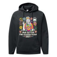 Old Hippies For Harris Waltz 2024 Election Kamala Harris Performance Fleece Hoodie