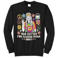 Old Hippies For Harris Waltz 2024 Election Kamala Harris Sweatshirt