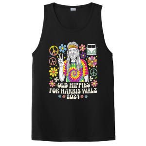 Old Hippies For Harris Waltz 2024 Election Kamala Harris PosiCharge Competitor Tank