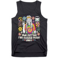 Old Hippies For Harris Waltz 2024 Election Kamala Harris Tank Top