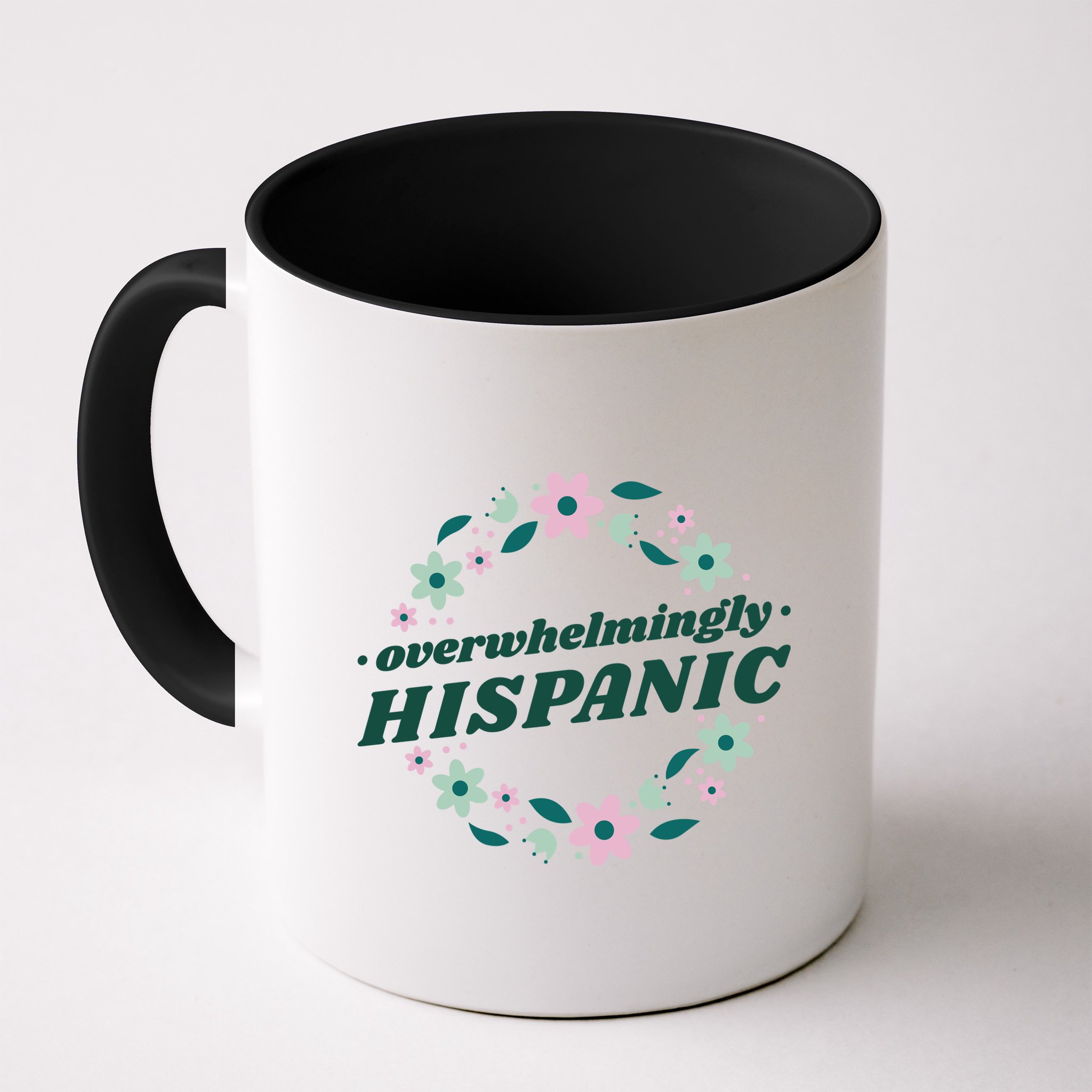 Overwhelmingly Hispanic Floral Mug