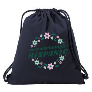 Overwhelmingly Hispanic Floral Drawstring Bag