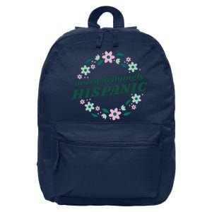 Overwhelmingly Hispanic Floral 16 in Basic Backpack