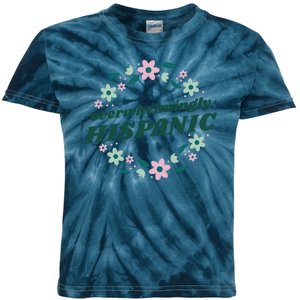 Overwhelmingly Hispanic Floral Kids Tie-Dye T-Shirt