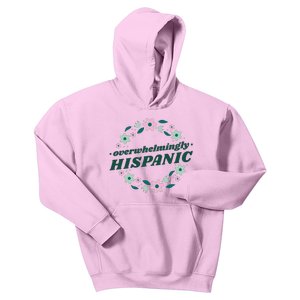 Overwhelmingly Hispanic Floral Kids Hoodie