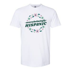 Overwhelmingly Hispanic Floral Softstyle CVC T-Shirt