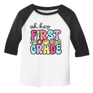 Oh Hey First Grade Teacher First Day Of School Toddler Fine Jersey T-Shirt