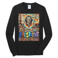 Old Hippies For Kamala 2024 Peace & Love Campaign Tall Long Sleeve T-Shirt