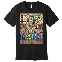 Old Hippies For Kamala 2024 Peace & Love Campaign Premium T-Shirt