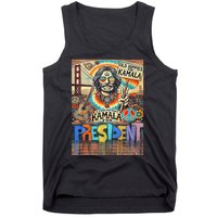 Old Hippies For Kamala 2024 Peace & Love Campaign Tank Top