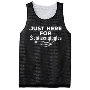 Oktoberfest Here For Schitzengiggles Funny German Mesh Reversible Basketball Jersey Tank