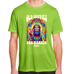 Old Hippies For Harris 2024 Kamala Harris Madam President Adult ChromaSoft Performance T-Shirt