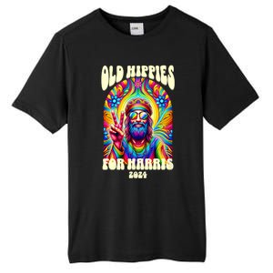 Old Hippies For Harris 2024 Kamala Harris Madam President Tall Fusion ChromaSoft Performance T-Shirt