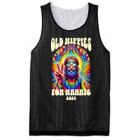 Old Hippies For Harris 2024 Kamala Harris Madam President Mesh Reversible Basketball Jersey Tank