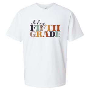 Oh Hey Fifth Grade Back to School For Teachers And Students Sueded Cloud Jersey T-Shirt