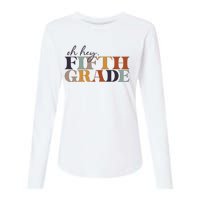 Oh Hey Fifth Grade Back to School For Teachers And Students Womens Cotton Relaxed Long Sleeve T-Shirt