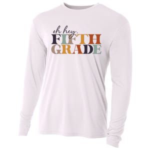 Oh Hey Fifth Grade Back to School For Teachers And Students Cooling Performance Long Sleeve Crew