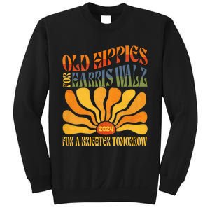 Old Hippies For Harris Waltz 2024 Election Kamala Harris Sweatshirt