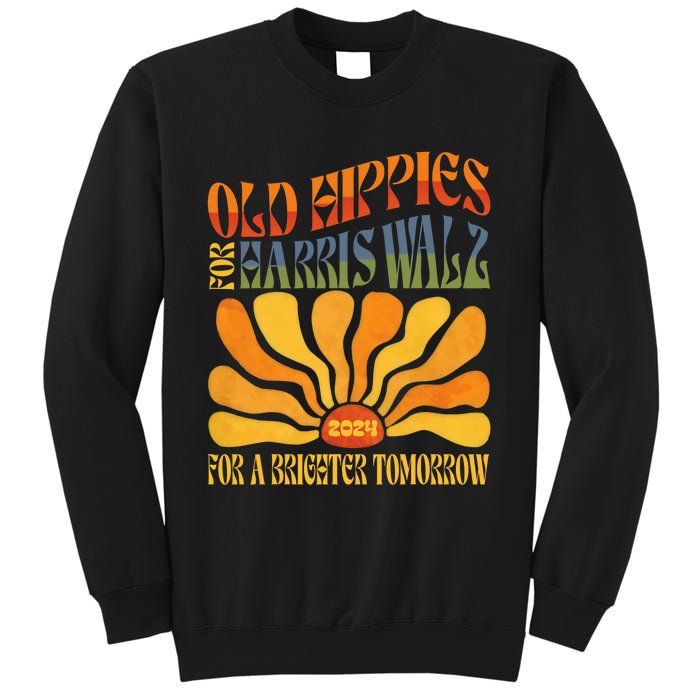 Old Hippies For Harris Waltz 2024 Election Kamala Harris Sweatshirt