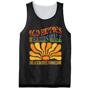 Old Hippies For Harris Waltz 2024 Election Kamala Harris Mesh Reversible Basketball Jersey Tank