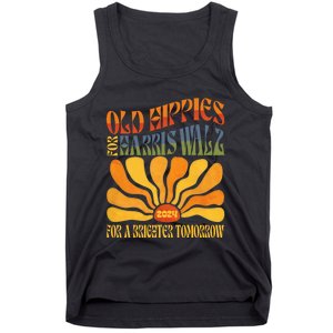 Old Hippies For Harris Waltz 2024 Election Kamala Harris Tank Top