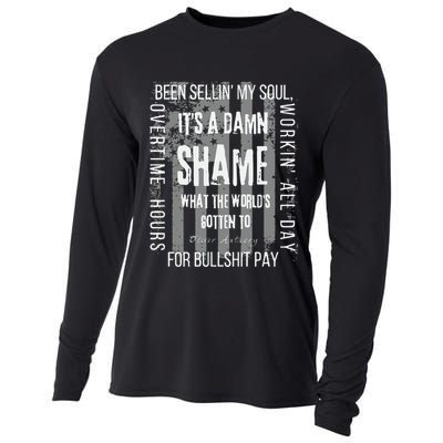 Overtime Hours For Bullshit Pay I Wanna Go Home Cooling Performance Long Sleeve Crew