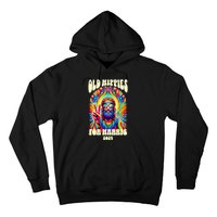 Old Hippies For Harris 2024 Kamala Harris Madam President Hoodie