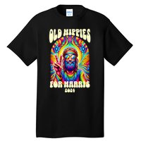 Old Hippies For Harris 2024 Kamala Harris Madam President Tall T-Shirt