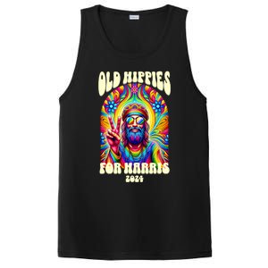 Old Hippies For Harris 2024 Kamala Harris Madam President PosiCharge Competitor Tank