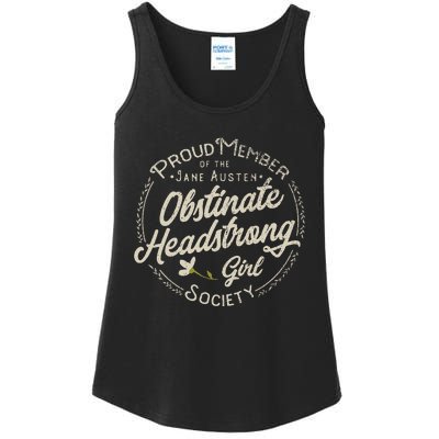 Obstinate Headstrong Girl Jane Austen Pride And Prejudice Ladies Essential Tank