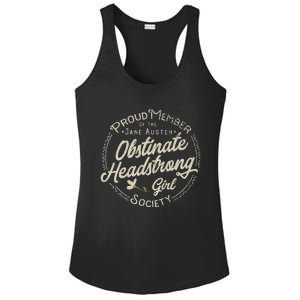 Obstinate Headstrong Girl Jane Austen Pride And Prejudice Ladies PosiCharge Competitor Racerback Tank