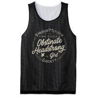 Obstinate Headstrong Girl Jane Austen Pride And Prejudice Mesh Reversible Basketball Jersey Tank